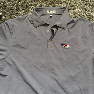 Peter Millar Navy Striped Polo Shirt